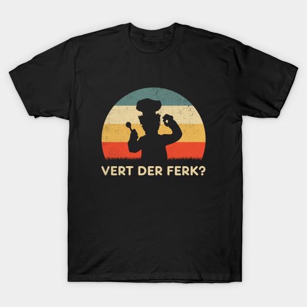 Vert Der Ferk Retro Sunset T-Shirt by Symmetry Stunning Portrait